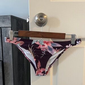 Rhythm Floral Bikini Bottom - Purple and Pink